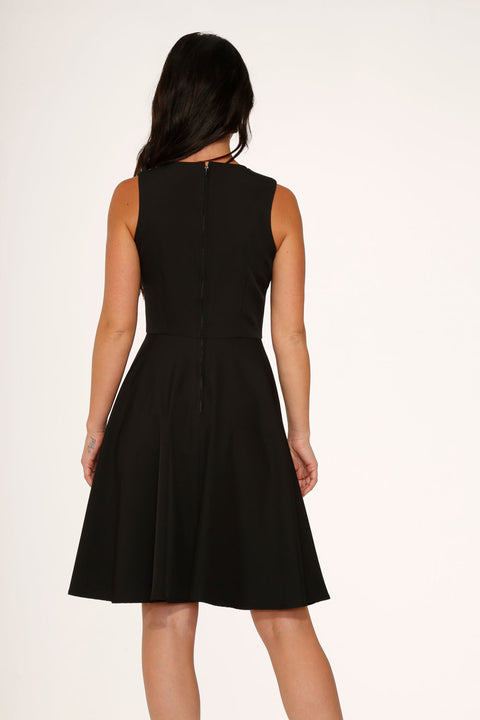 Halloween Pumpkin Embroidery Swing Dress
