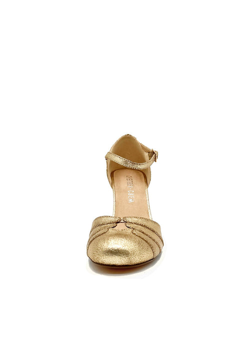 Goldie Metallic Ballroom Heels Gold