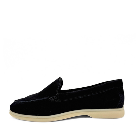 Lama Suede Loafers Black
