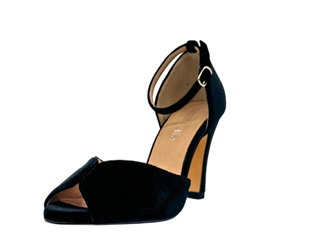 Lola Velvet Heels Black