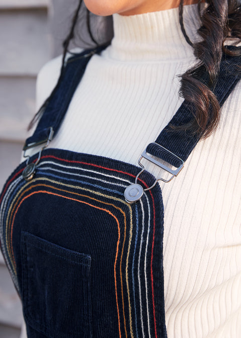 Rainbow With Me Corduroy Overalls