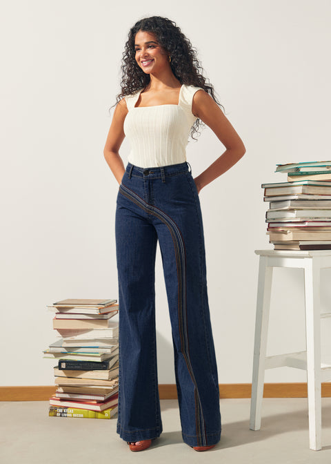 Rainbow With Me Wide-Leg Jeans