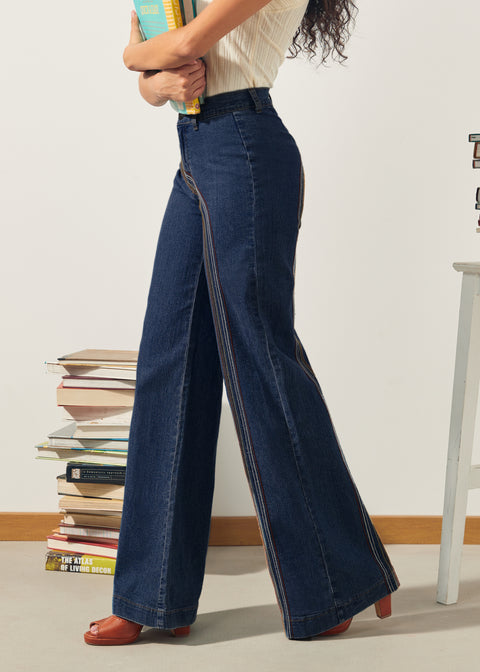 Rainbow With Me Wide-Leg Jeans