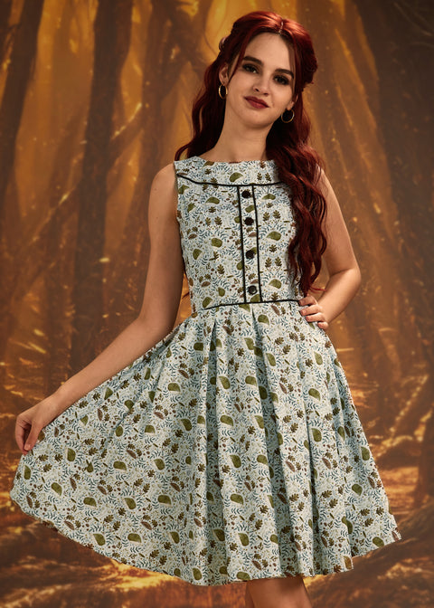 Elizabeth Dress in Hedgehogs