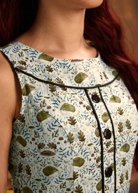 Elizabeth Dress in Hedgehogs