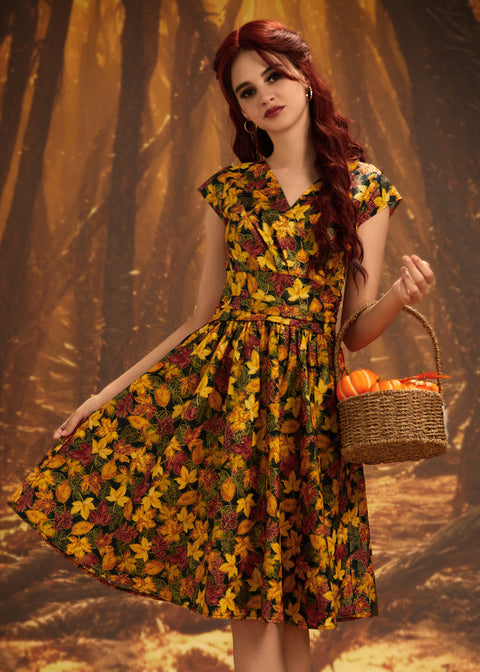 Leaves Greta Dress