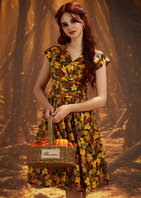 Leaves Greta Dress