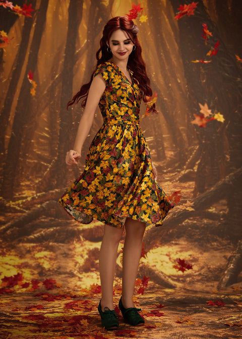 Leaves Greta Dress