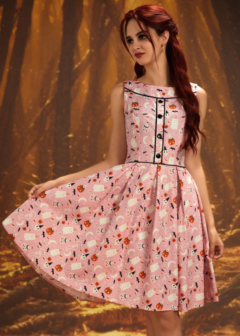 Elizabeth Dress in Pink Halloween