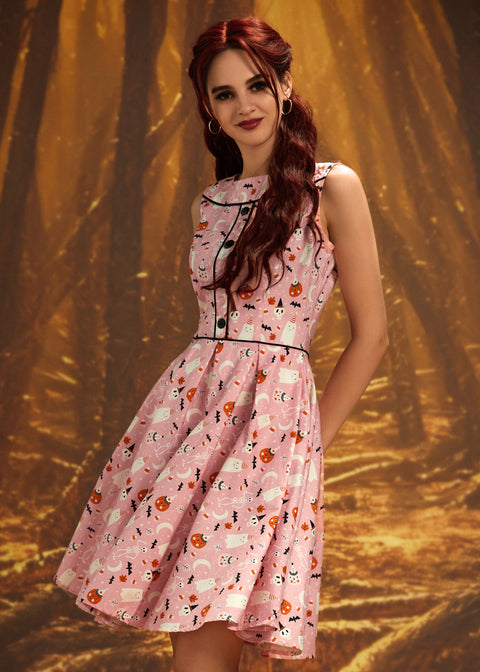 Elizabeth Dress in Pink Halloween