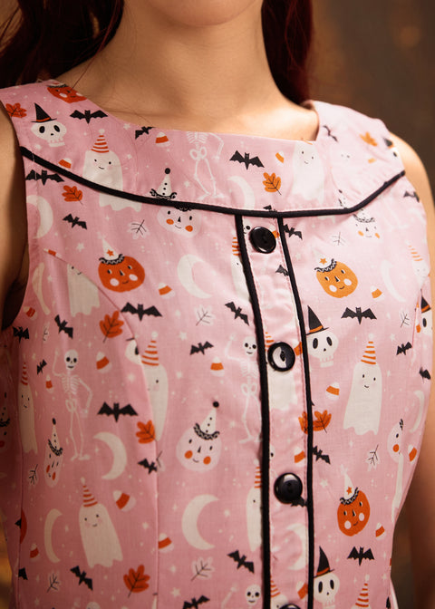 Elizabeth Dress in Pink Halloween