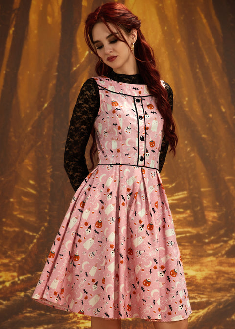 Elizabeth Dress in Pink Halloween