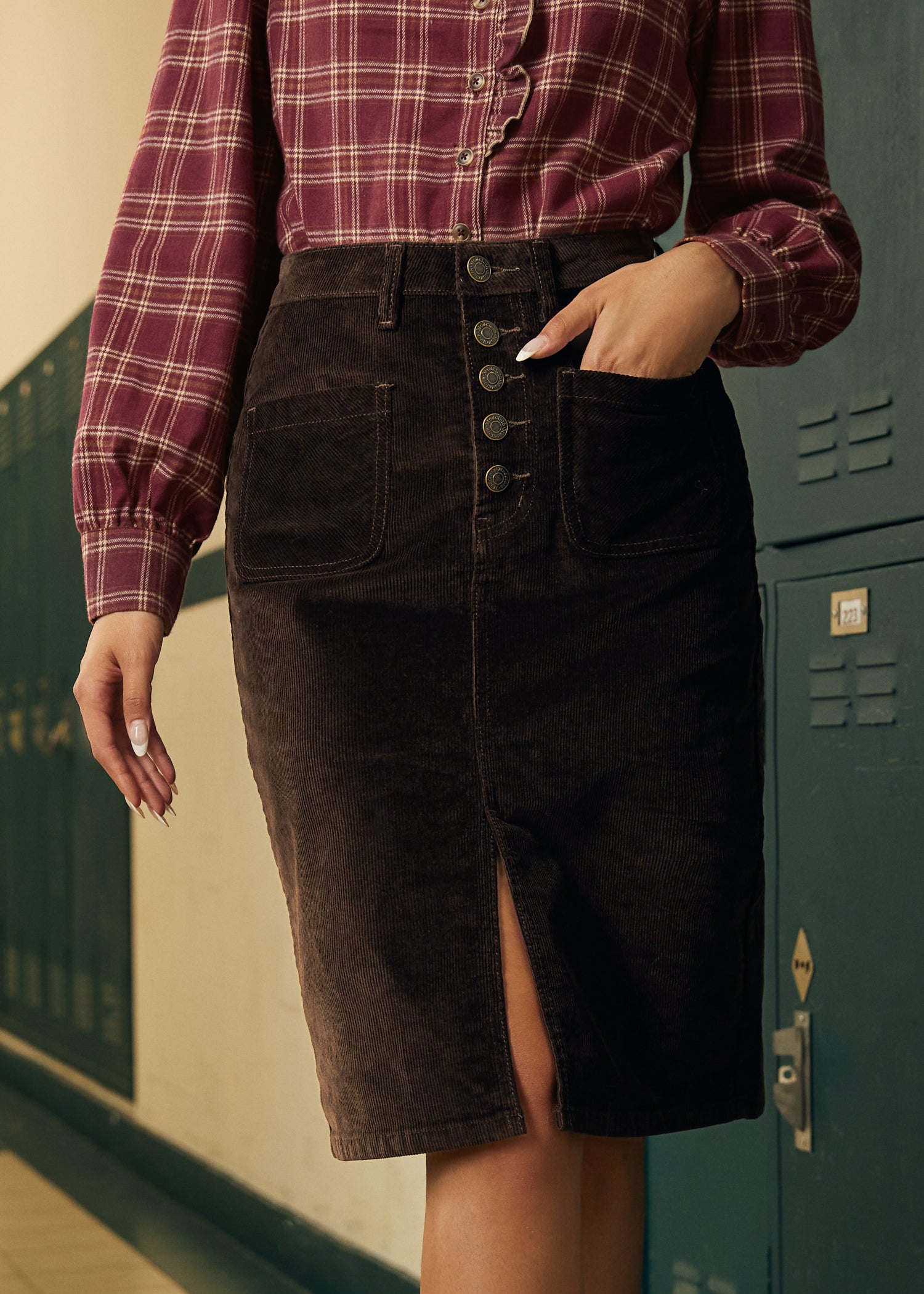 Buttoned Up & Brilliant Skirt – ModCloth