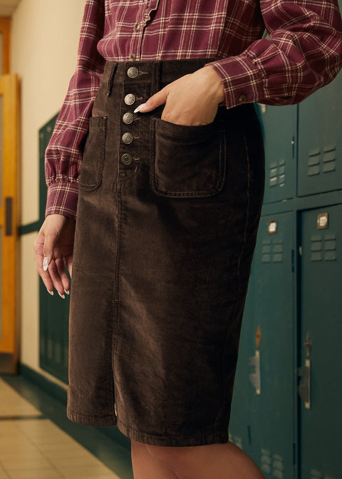 Buttoned Up & Brilliant Skirt