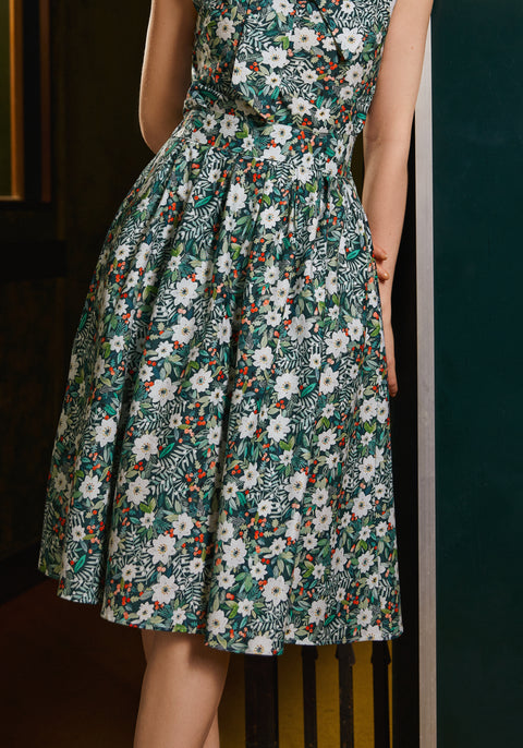 Winter Floral Doris Skirt
