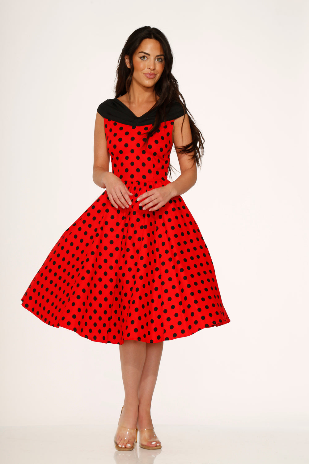 Red & Black Polka Dot Swing Dress – ModCloth