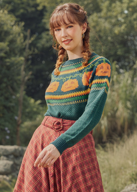 Give 'Em Pumpkin To Talk About Fair Isle Sweater