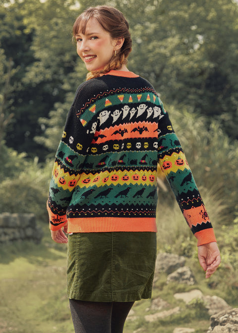 📌PRESALE Fright Night Delight Fair Isle Sweater