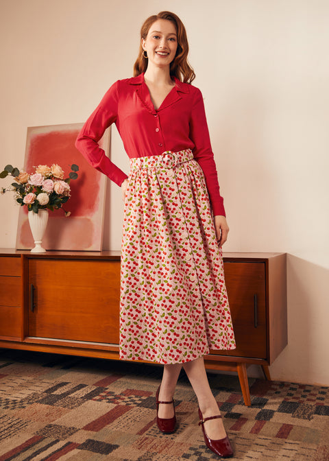 Starlet Power Button-Down Top