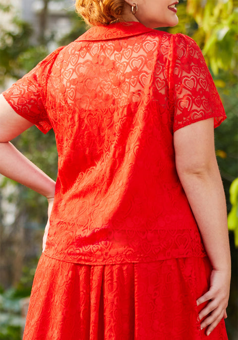Heart Throb Button-Up Top