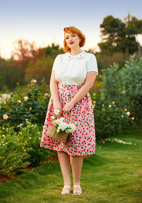 Berries & Blossoms A-Line Skirt