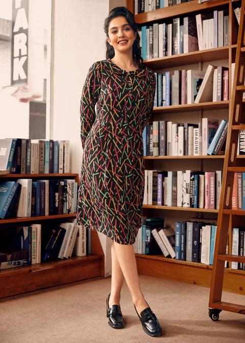 Autumn Vintage Vibes Dress