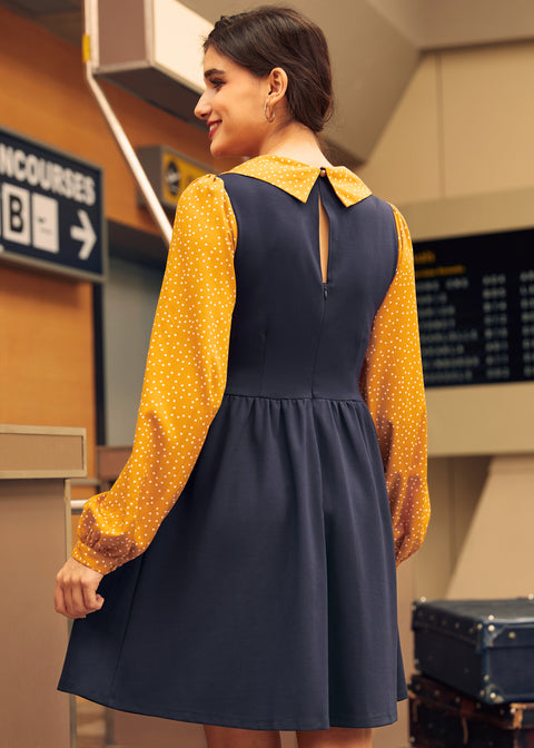 Doo-Wop Daydreamer Contrast Dress