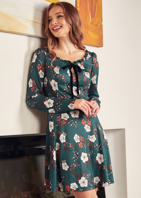 Woodstock Wanderer Scoopneck Fit & Flare Dress (Final Sale)