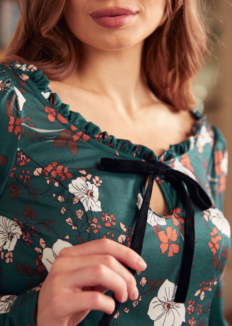 Woodstock Wanderer Scoopneck Fit & Flare Dress (Final Sale)