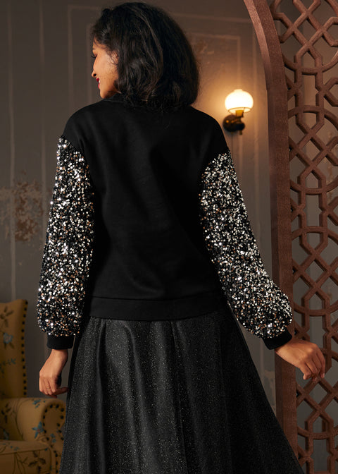 Dressed to Impress Sequin Sweatshirt (Final Sale)