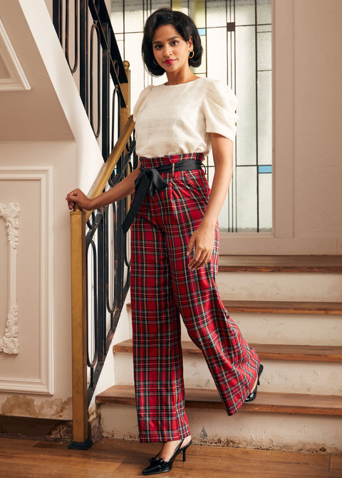 Festive Frolic Bubble Sleeve Crew