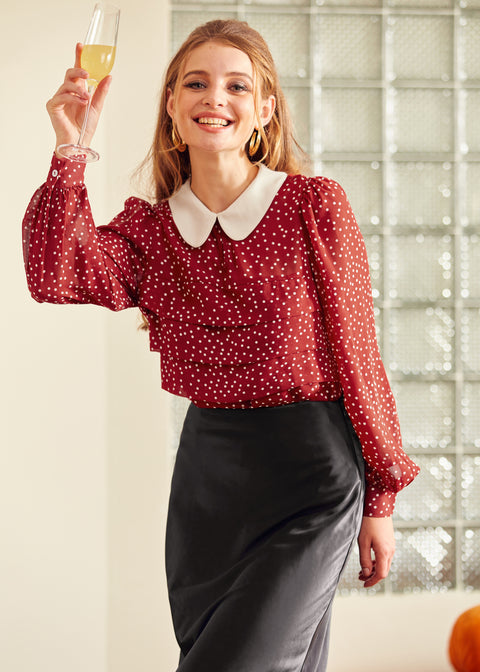 Essence of Every Era Pan Collar Blouse