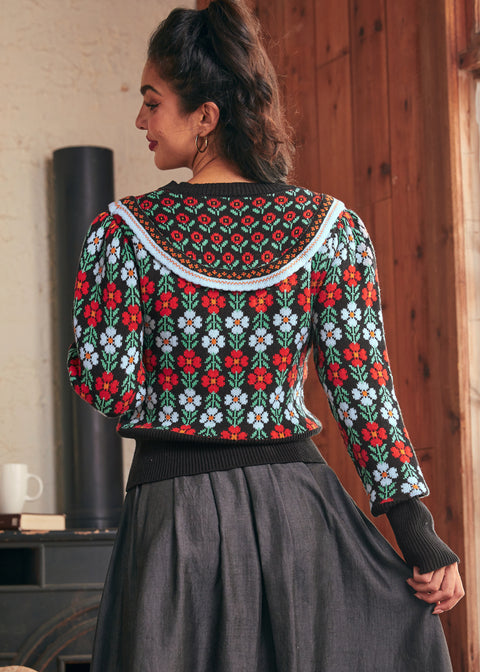 Timeless Tapestry Jacquard Cardigan