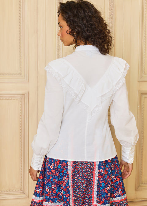 GUNNE SAX by ModCloth Karina Edwardian Ruffle Blouse