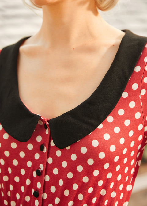 Dottie Delight Collared Dress