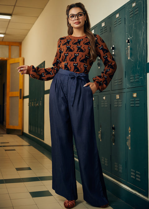 Twilight Whispers Wide Leg Trousers