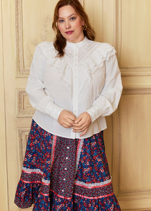 GUNNE SAX by ModCloth Karina Edwardian Ruffle Blouse