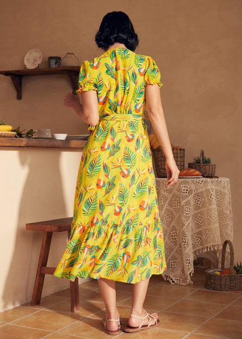 Air of Elegance Wrap Dress