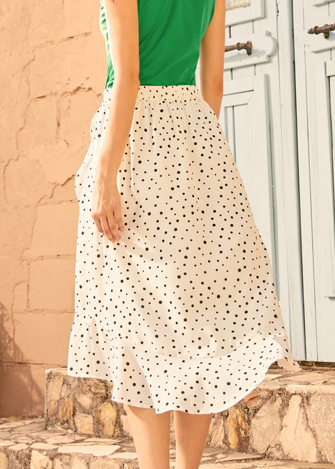 Flounce & Fancy Hi-Low Skirt