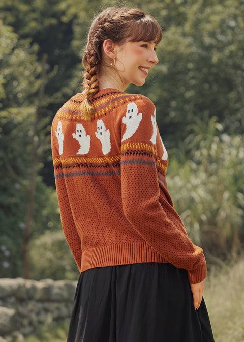 📌PRESALE You've Been Ghosted Fair Isle Cardigan