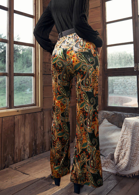 Velvet Reverie Crop Pants