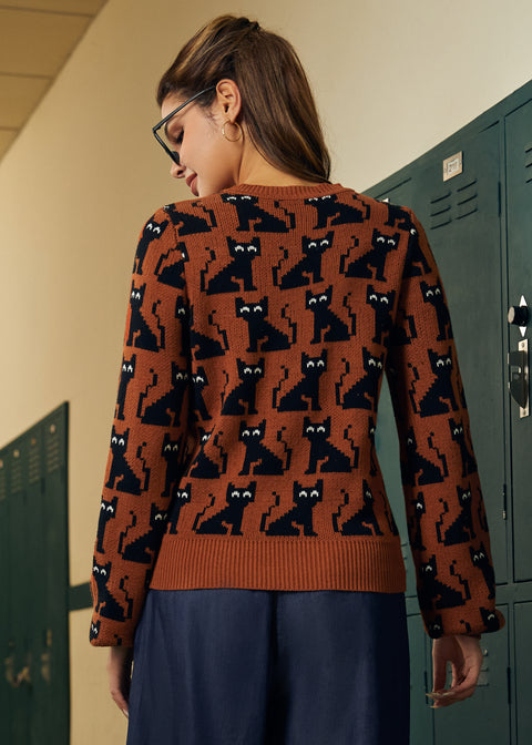 Nine Lives Knit Pullover Sweater