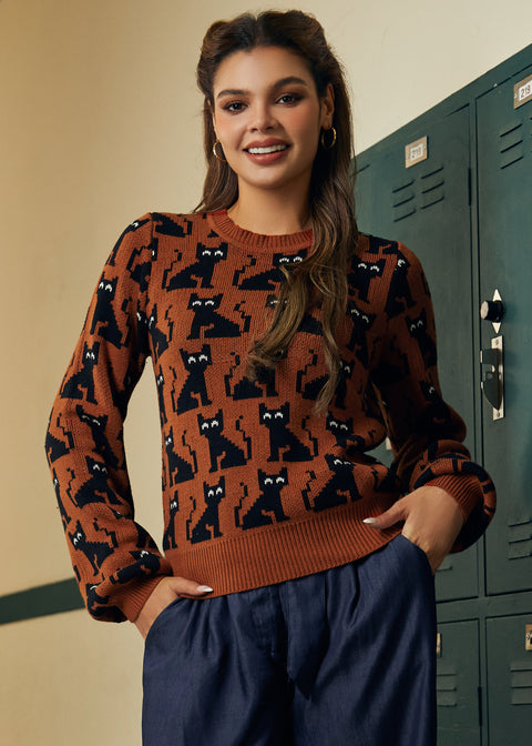 Nine Lives Knit Pullover Sweater