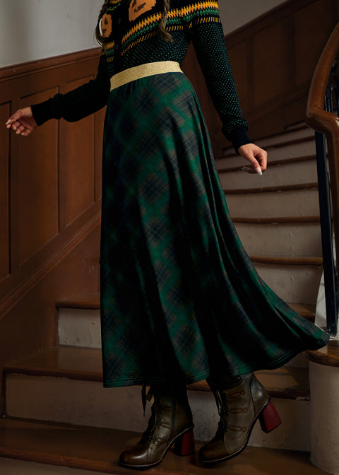 Golden Whispers Maxi Skirt