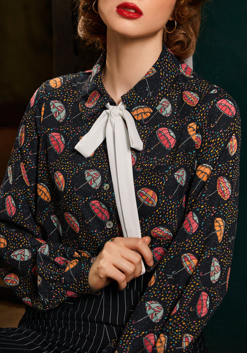Enchanted Evening Collared Blouse