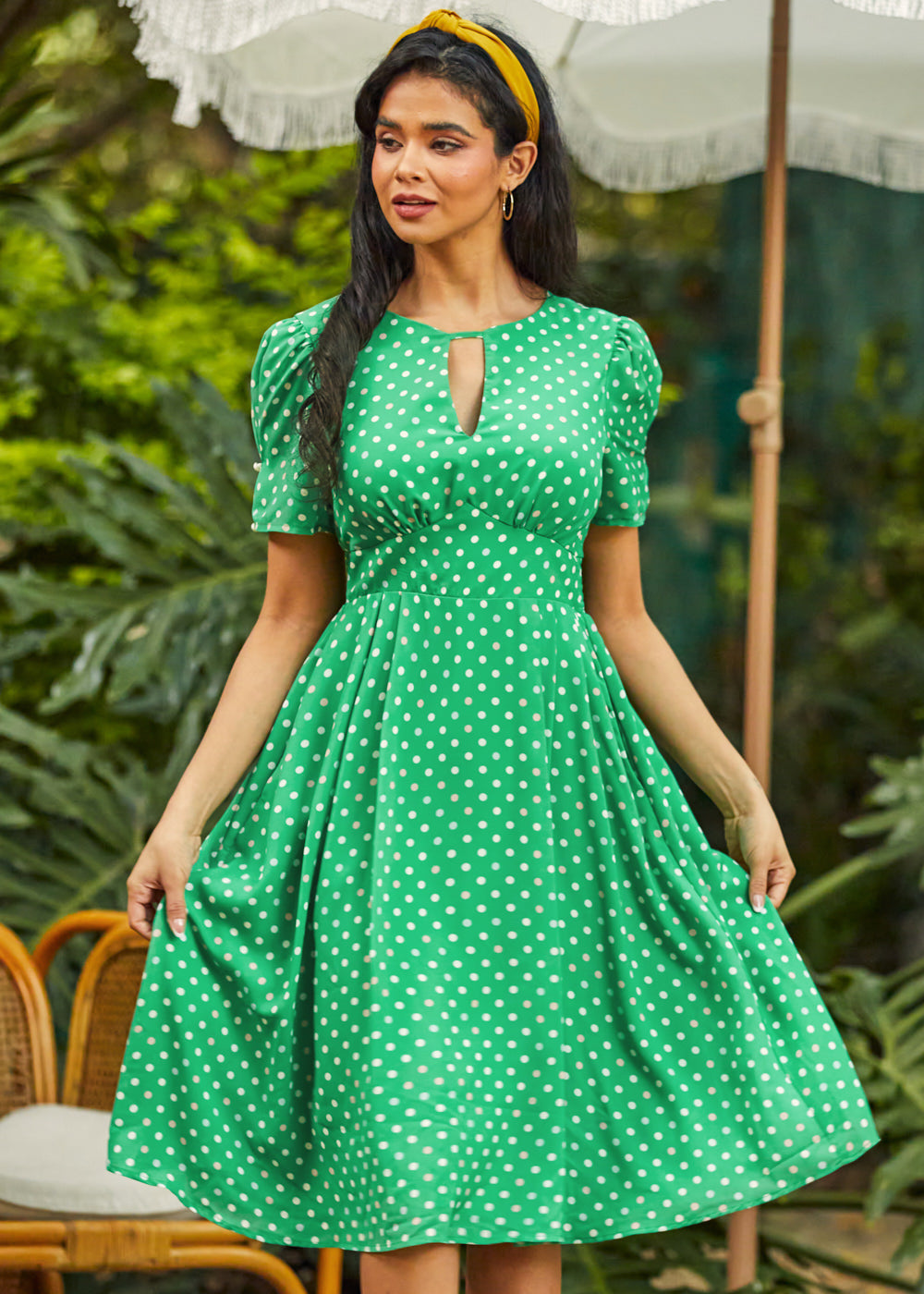 Picnic Perfection Fit & Flare Dress Sweet Pea / 1X
