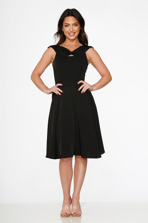 Black Occasional Swing Dress