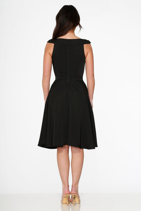 Black Occasional Swing Dress