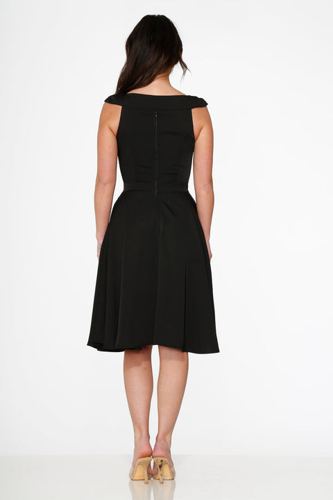 Black Occasional Swing Dress