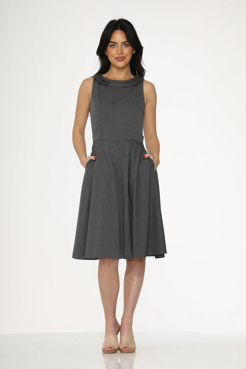 Grey Swing Dress